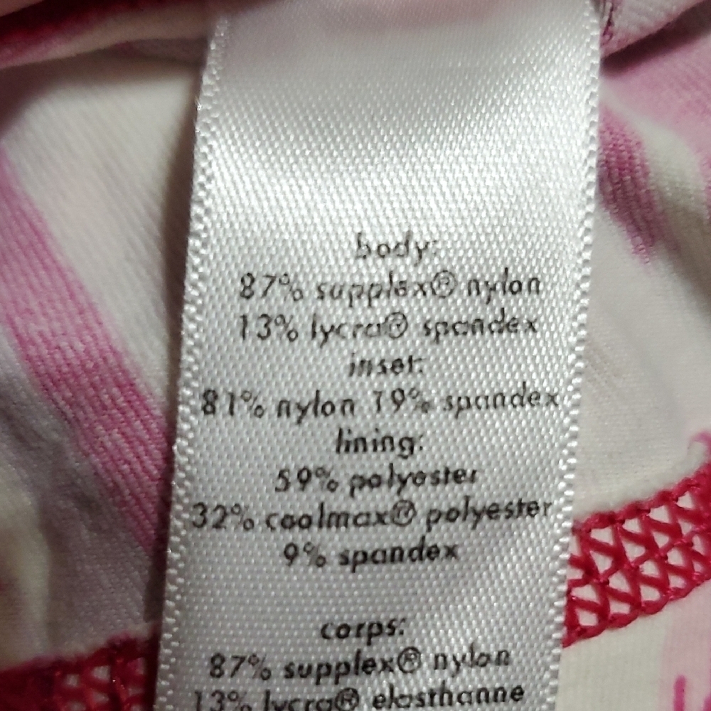 Lucy White and Pink Graphic Racerback Tank Top - Picture 8 of 9